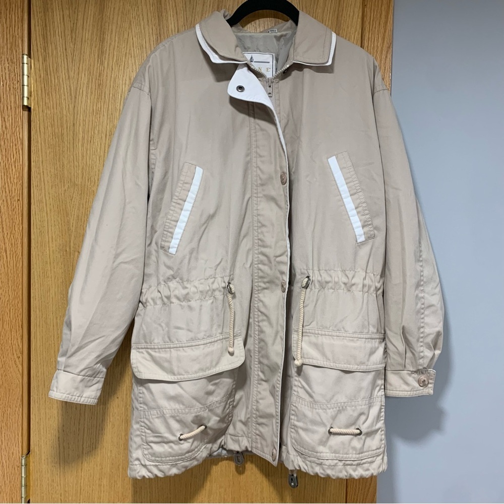 Towne By London Fog Beige Jacket - Size Medium
